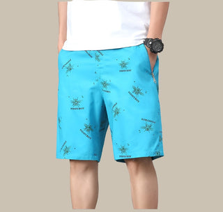 GENTS Bermuda Shorts | Trendige Sommer-Shorts mit Print und Reißverschlüssen für Herren