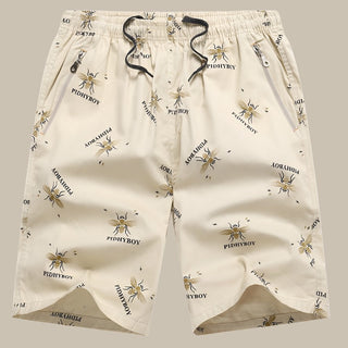 GENTS Bermuda Shorts | Trendige Sommer-Shorts mit Print und Reißverschlüssen für Herren