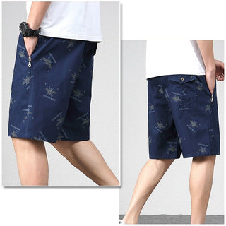 GENTS Bermuda Shorts | Trendige Sommer-Shorts mit Print und Reißverschlüssen für Herren