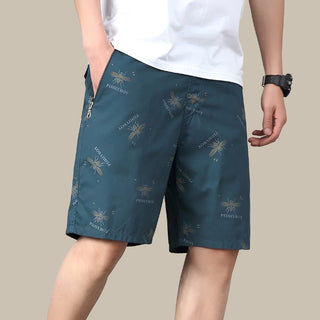 GENTS Bermuda Shorts | Trendige Sommer-Shorts mit Print und Reißverschlüssen für Herren