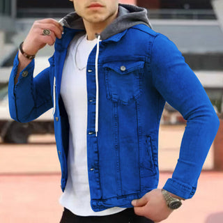 Hans Denim Jacke | Moderne Herren-Jeansjacke mit Kapuze