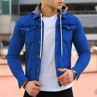 Hans Denim Jacke | Moderne Herren-Jeansjacke mit Kapuze