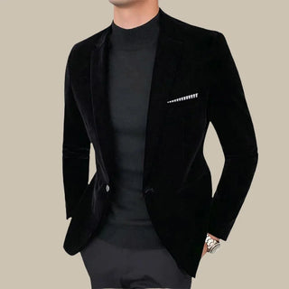 Blazer für Herren - Stilvolle Slim-Fit Blazer aus Samt