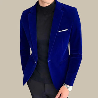 Blazer für Herren - Stilvolle Slim-Fit Blazer aus Samt