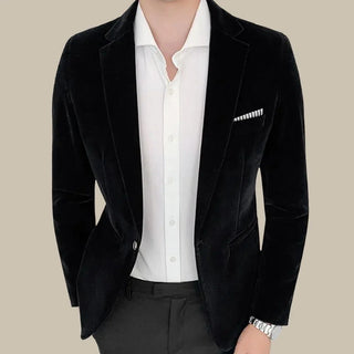 Blazer für Herren - Stilvolle Slim-Fit Blazer aus Samt