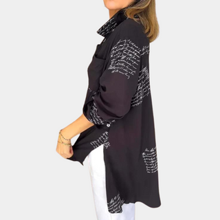 Blusen für Damen - Elegante Longbluse mit Druk für Sommer