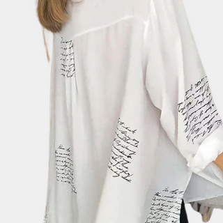 Blusen für Damen - Elegante Longbluse mit Druk für Sommer