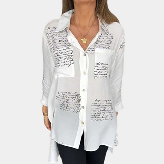 Blusen für Damen - Elegante Longbluse mit Druk für Sommer