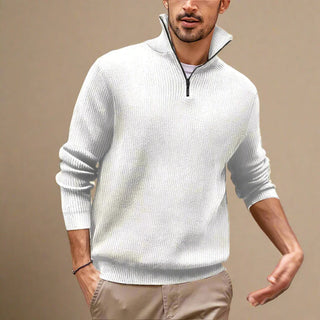 Troyer - Moderner Strick Pullover mit Zip für Herren