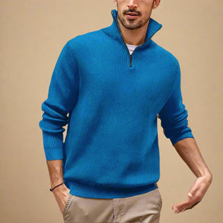 Troyer - Moderner Strick Pullover mit Zip für Herren