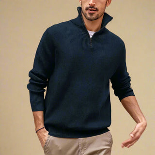 Troyer - Moderner Strick Pullover mit Zip für Herren
