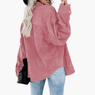 Cordhemd - Stilvolle Rippenflanell Hemdbluse für Damen