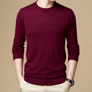 Pullover - Premium Strick Pullover mit Rundhalsausschnitt für Herren