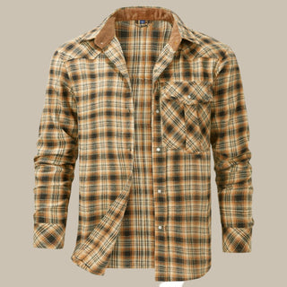 Hemdjacke für Herren - Moderne karierte Übergangsjacke