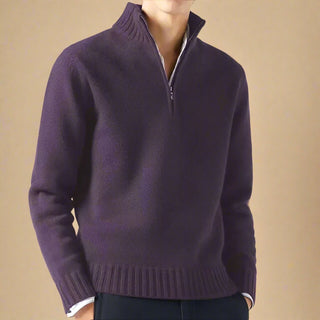 Troyer - Casual Strick Pullover mit Reißverschluss für Herren