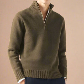Troyer - Casual Strick Pullover mit Reißverschluss für Herren