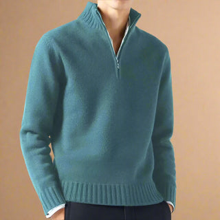 Troyer - Casual Strick Pullover mit Reißverschluss für Herren