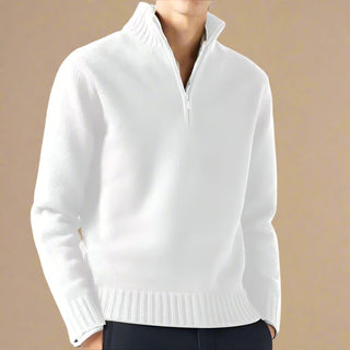 Troyer - Casual Strick Pullover mit Reißverschluss für Herren