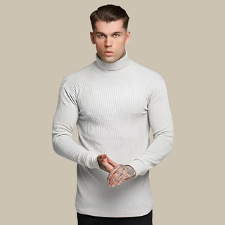 Selecto Rollkragenpullover | Slim Fit Kabelstrickpullover für Herren