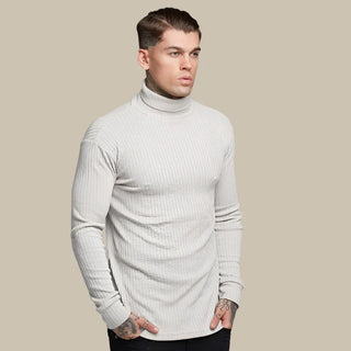 Selecto Rollkragenpullover | Slim Fit Kabelstrickpullover für Herren