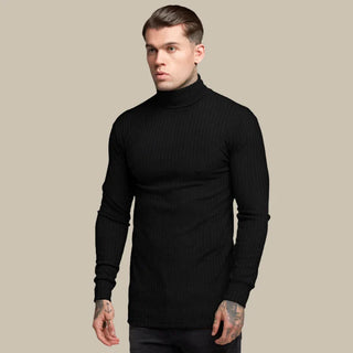 Selecto Rollkragenpullover | Slim Fit Kabelstrickpullover für Herren