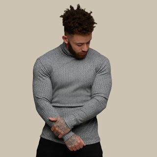 Selecto Rollkragenpullover | Slim Fit Kabelstrickpullover für Herren