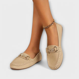 Halbschuhe für Damen | Bequemen Mokassins mit Fußbett für Sommer