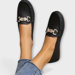 Halbschuhe für Damen | Bequemen Mokassins mit Fußbett für Sommer