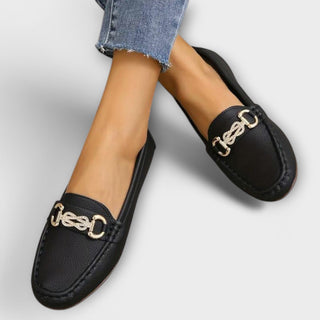 Halbschuhe für Damen | Bequemen Mokassins mit Fußbett für Sommer