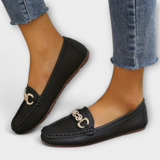 Halbschuhe für Damen | Bequemen Mokassins mit Fußbett für Sommer