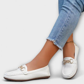 Halbschuhe für Damen | Bequemen Mokassins mit Fußbett für Sommer