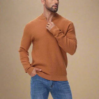 Troyer - Stilvolle Zip Pullover mit Bomberkragen für Herren