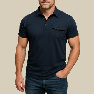 Poloshirt für Herren - Modernes Polo mit Brusttasche für den Sommer