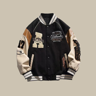 Yanks Vintage Baseball Jacke | Trendige Oversized-Bomberjacke für Herren