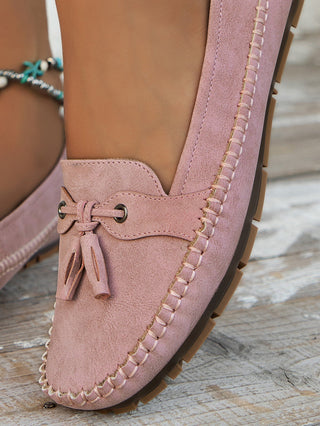 Halbschuhe für Damen - Bequeme Mokassins mit Fußbett für Sommer
