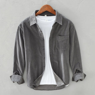 Cordhemd - Retro Casual Hemdjacke für Herren