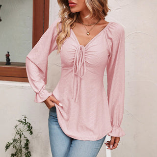 Blusenshirt für Damen - Luftiges Top mit Rüschenärmeln für den Sommer