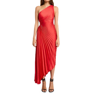 Abendkleid für Damen - Elegantes One-Shoulder Brautjungfernkleid