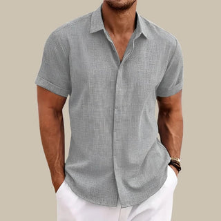 Garrix Shirt | Casual Herrenbluse mit kurzen Ärmeln