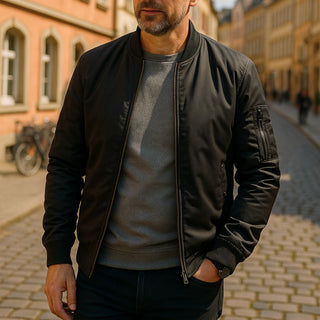 Übergangsjacke für Herren - Stylische Bomberjacke für Sommer