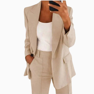 Hoseangzug für Damen - Elegantes Zweiteiler mit Blazer und Stoffhose