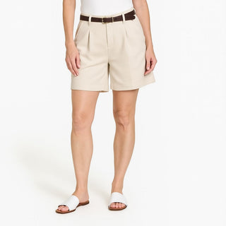 Kurze Hose - Schicke A-Linie Damen-Shorts mit Gürtel