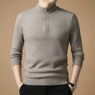 Troyer - Premium Strick Pullover mit Reißverschluss für Herren