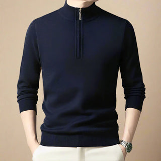 Troyer - Premium Strick Pullover mit Reißverschluss für Herren