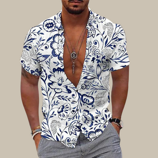 Hawaiihemd - Sommerbluse für Herren mit tropischem Muster