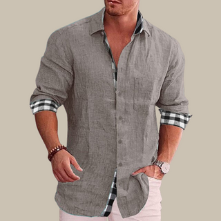 Levi Elegant Shirt | Lässiges Langarm-Herrenhemd mit Muster
