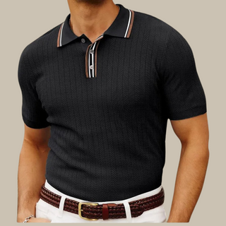 Ganti Monaco Polo | Klassisches, stilvolles,  gestreiftes Polo-Shirt mit kurzen Ärmeln für Herren