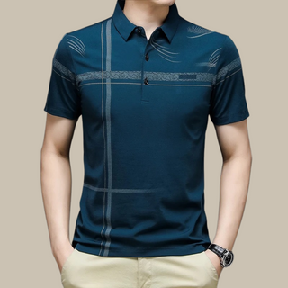 Poloshirt für Herren - Kariertes Slim Fit Poloshirt mit Kurzarm für den Sommer