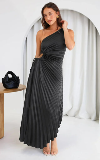 Abendkleid für Damen - Elegantes One-Shoulder Brautjungfernkleid