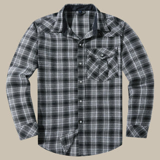 Hemdjacke für Herren - Moderne karierte Übergangsjacke